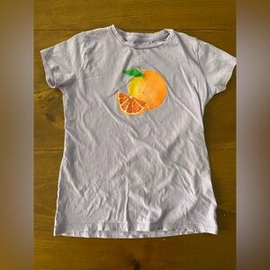 Crewcuts J. Crew |  Lavender Tee with Orange Fruit Graphic